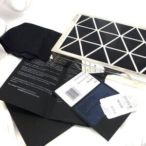 NWT Victoria Beckham Clutch Geometric Patent Leather Handbag-Purse MSRP $3450